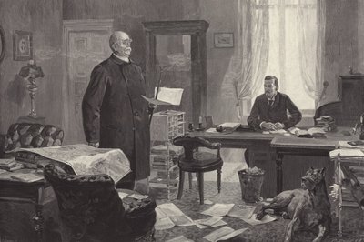Bismarck che detta le sue memorie da Carl Ludwig Friedrich Becker