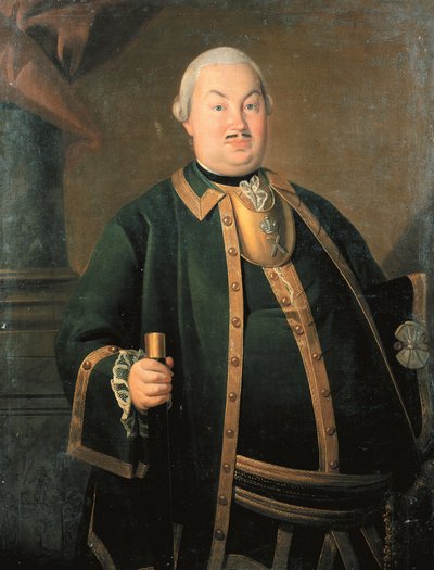 Ritratto del generale Fyodor Berchman, 1762 da Carl Ludwig Johann Christineck