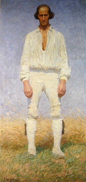 Un lavoratore agricolo dell