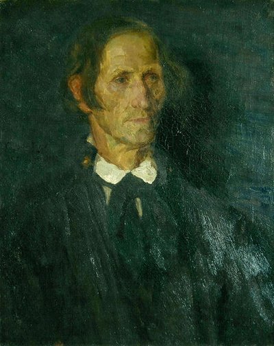 Ritratto del pastore e tessitore di lino Rupp di Schwalm da Carl Ludwig Noah Bantzer