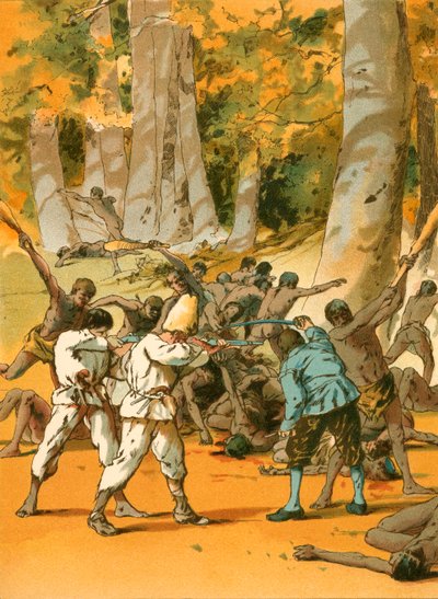 Un conflitto sanguinario per Robinson Crusoe da Carl Marr