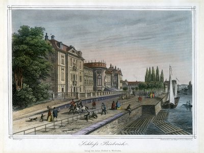 Palazzo di Biebrich, Wiesbaden, Germania, c1820 da Carl Mayer