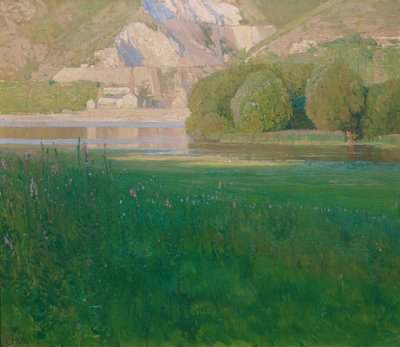 Crepuscolo. Cava sul Danubio da Carl Moll