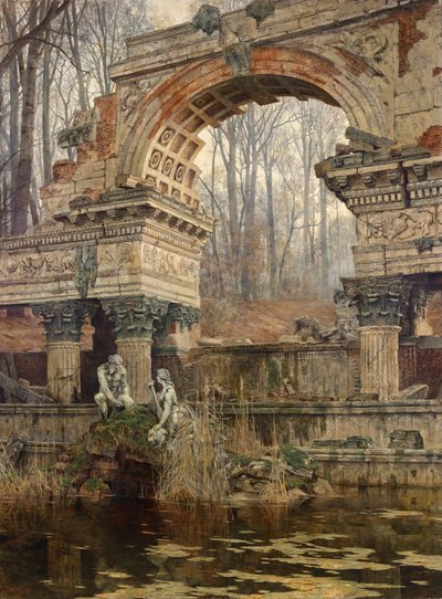 La rovina romana a Schönbrunn da Carl Moll