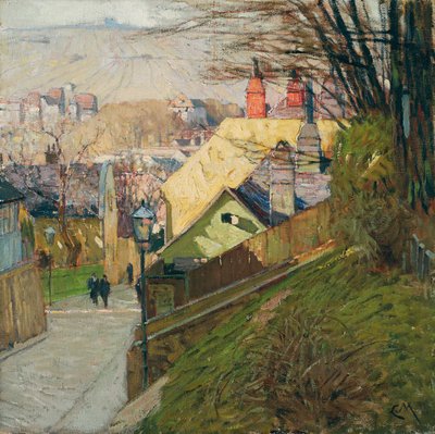 La Casa di Therese Krones a Dobling a Vienna, c.1912-1914 da Carl Moll