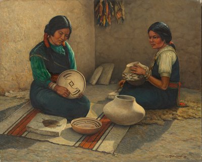 Pittori di ceramica Hopi da Carl Moon