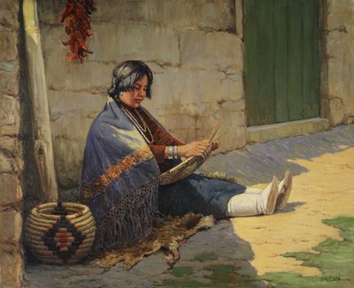 Fabbricante di cesti Hopi da Carl Moon
