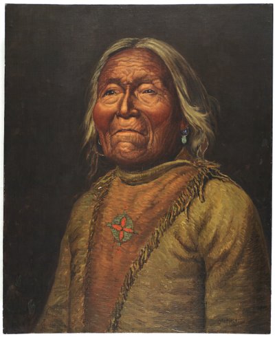 Nar-Ah-Kee Gie Etsu, Vecchio Scout Apache da Carl Moon
