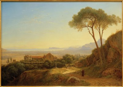 C.Morgenstern, Atmosfera serale... Monastero dei Cappuccini di Baida da Carl Morgenstern
