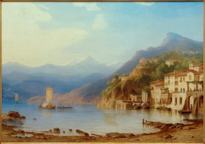 C.Morgenstern, Vista di Varenna sul Lago di Como da Carl Morgenstern