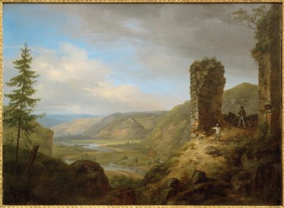 C.Morgenstern, Veduta dalle rovine del castello di Böckelheim da Carl Morgenstern
