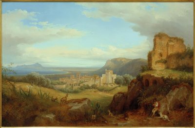 Vista su Terracina da Carl Morgenstern