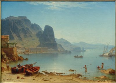 C. Morgenstern, Terracina con scoglio dei pesci da Carl Morgenstern