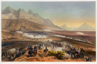 Battaglia di Buena Vista, pub. 1851 da Carl Nebel