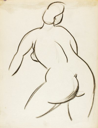 Nudo femminile, vista di schiena da Carl Newman