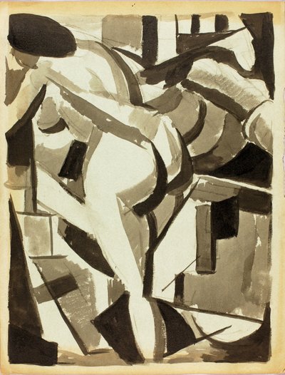 Nudo femminile che si piega da Carl Newman