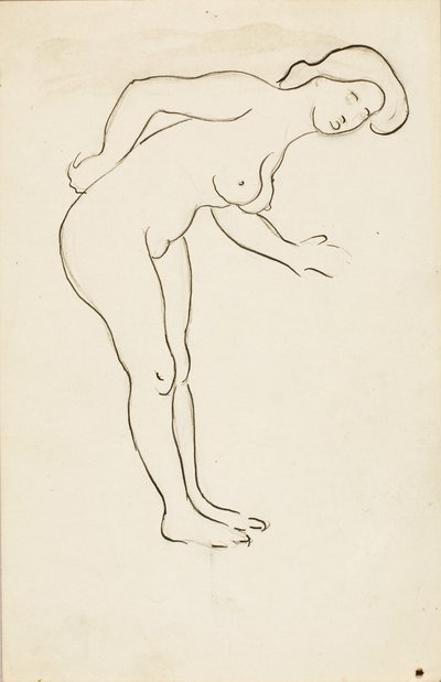 Nudo femminile appoggiato da Carl Newman
