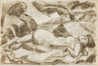 Nudo femminile, sdraiato da Carl Newman