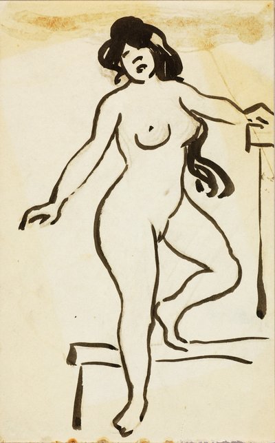 Nudo femminile, in piedi da Carl Newman