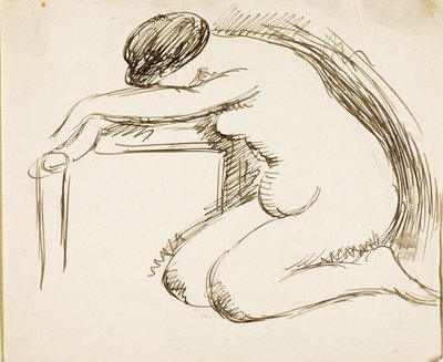 Nudo femminile in ginocchio da Carl Newman