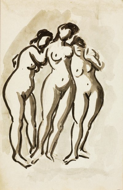 Gruppo di tre nudi femminili da Carl Newman