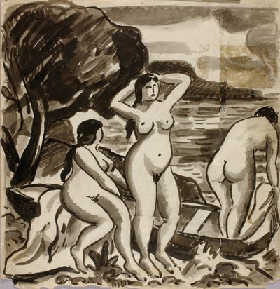 Gruppo di tre nudi femminili da Carl Newman