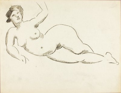 Nudo femminile reclinato da Carl Newman