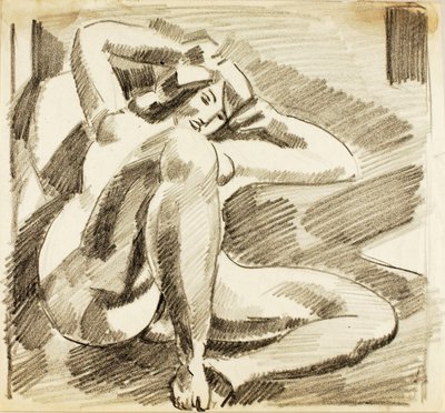 Nudo femminile reclinato da Carl Newman