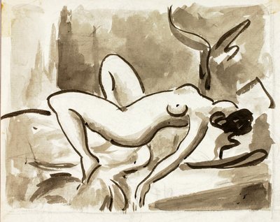 Nudo femminile reclinato da Carl Newman