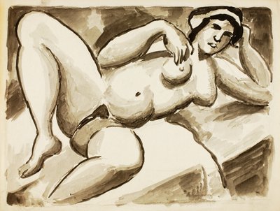 Nudo femminile reclinato da Carl Newman