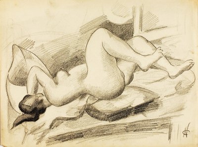 Nudo femminile reclinato da Carl Newman