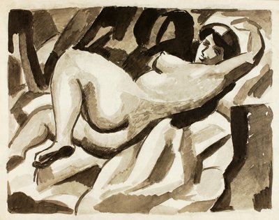 Nudo femminile reclinato da Carl Newman