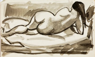 Nudo femminile reclinato da Carl Newman