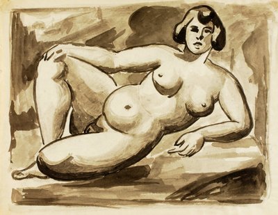 Nudo femminile reclinato da Carl Newman