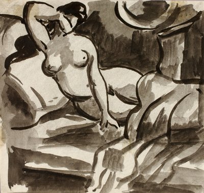 Nudo femminile reclinato da Carl Newman
