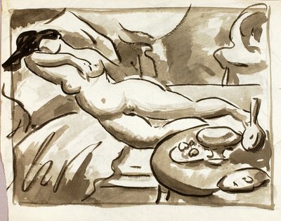 Nudo femminile reclinato da Carl Newman