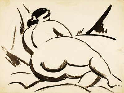 Nudo femminile reclinato da Carl Newman
