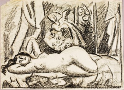 Nudo femminile reclinato da Carl Newman
