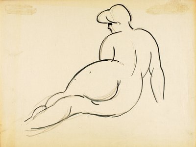 Nudo reclinato, vista di schiena da Carl Newman