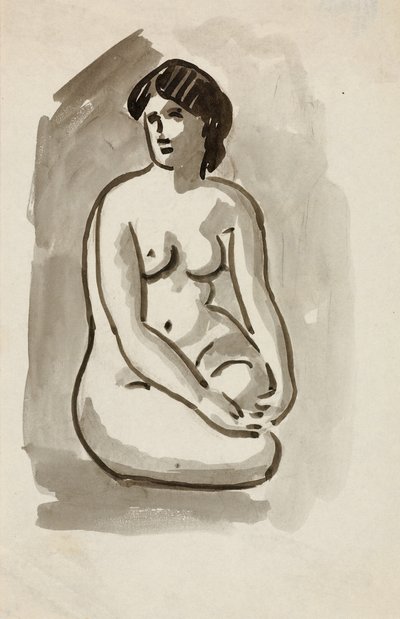 Nudo femminile seduto da Carl Newman