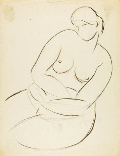 Nudo femminile seduto da Carl Newman
