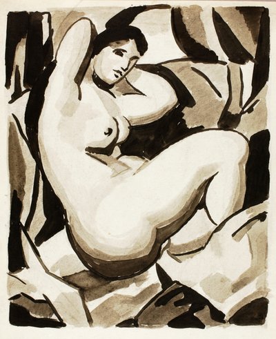 Nudo femminile seduto da Carl Newman