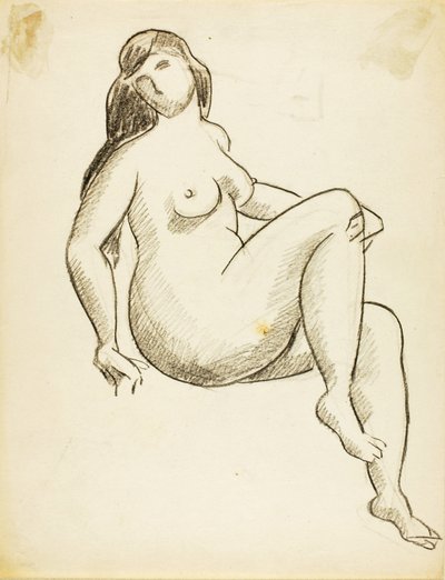 Nudo femminile seduto da Carl Newman
