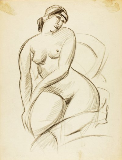 Nudo femminile seduto da Carl Newman