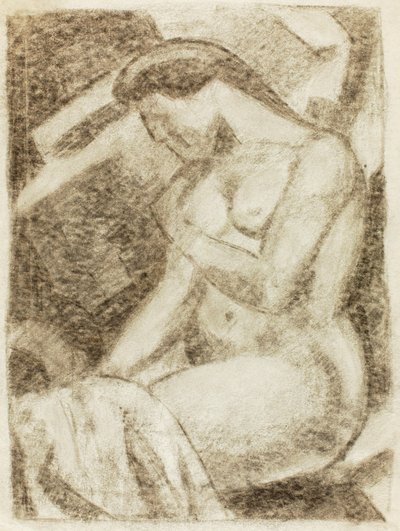 Nudo femminile seduto da Carl Newman