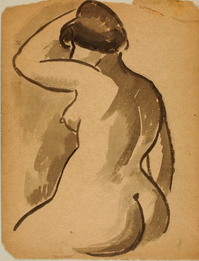 Nudo femminile seduto da Carl Newman
