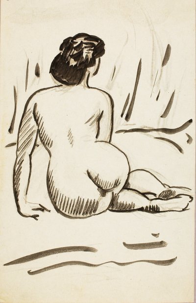 Nudo seduto da Carl Newman