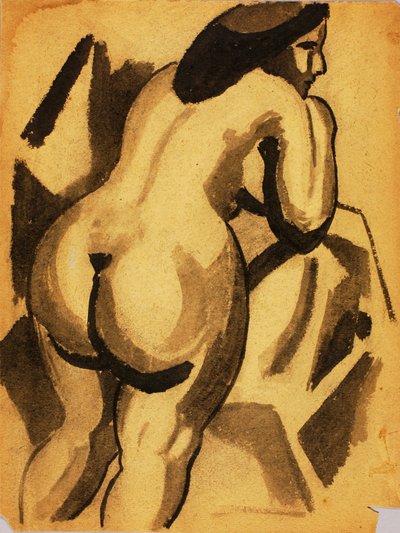 Nudo femminile in piedi da Carl Newman