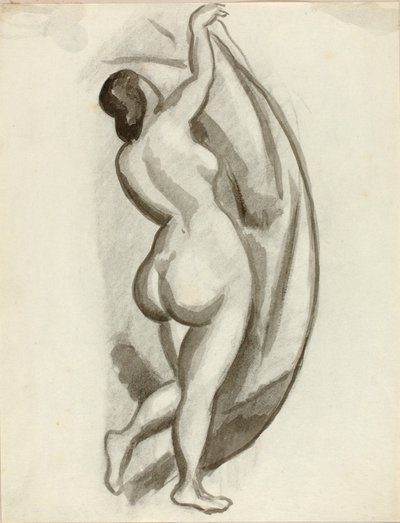 Nudo femminile in piedi da Carl Newman