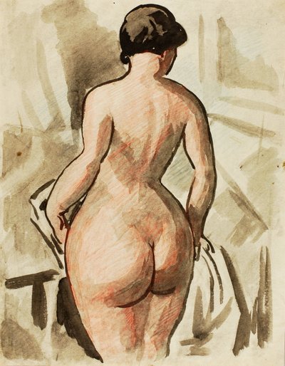 Nudo femminile in piedi da Carl Newman